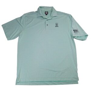 FootJoy Mens XL TPC Prestancia PGA West 2016 Striped Golf Polo‎ Mint Green